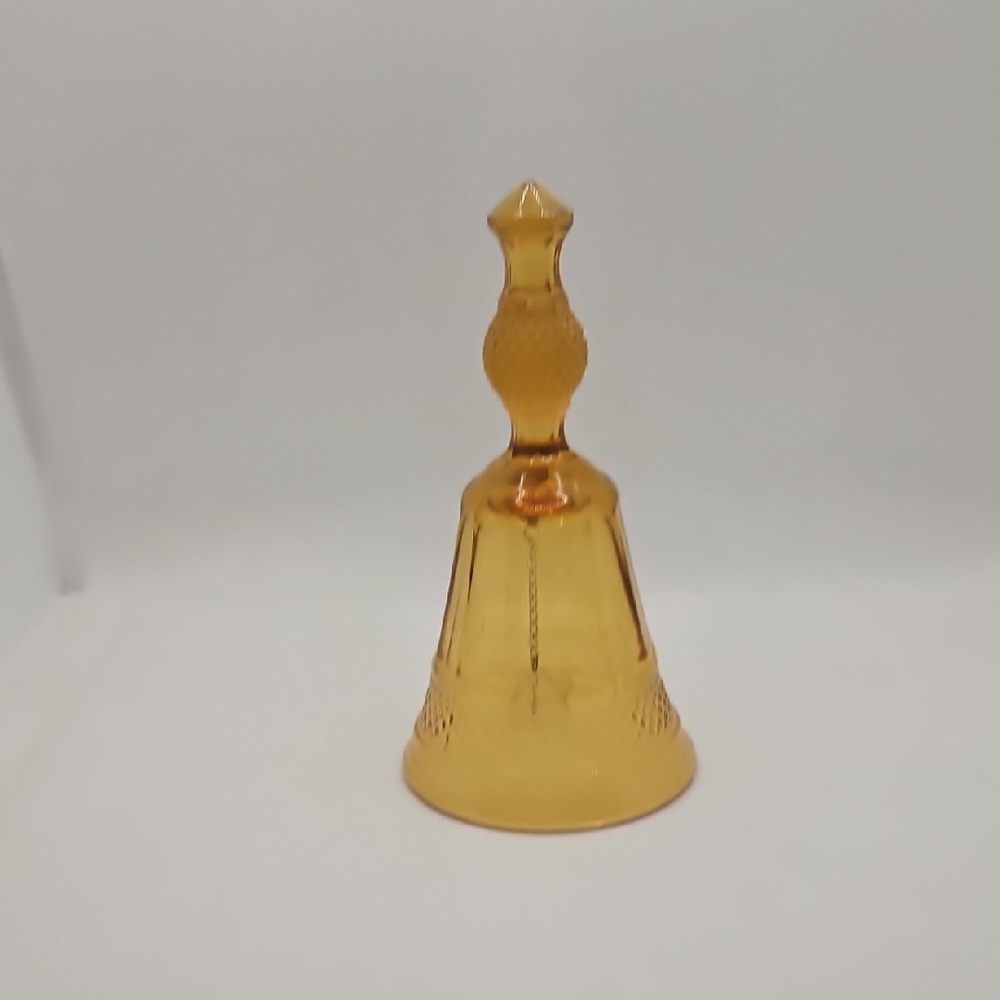 Viking amber glass bell, rare Mount Vernon